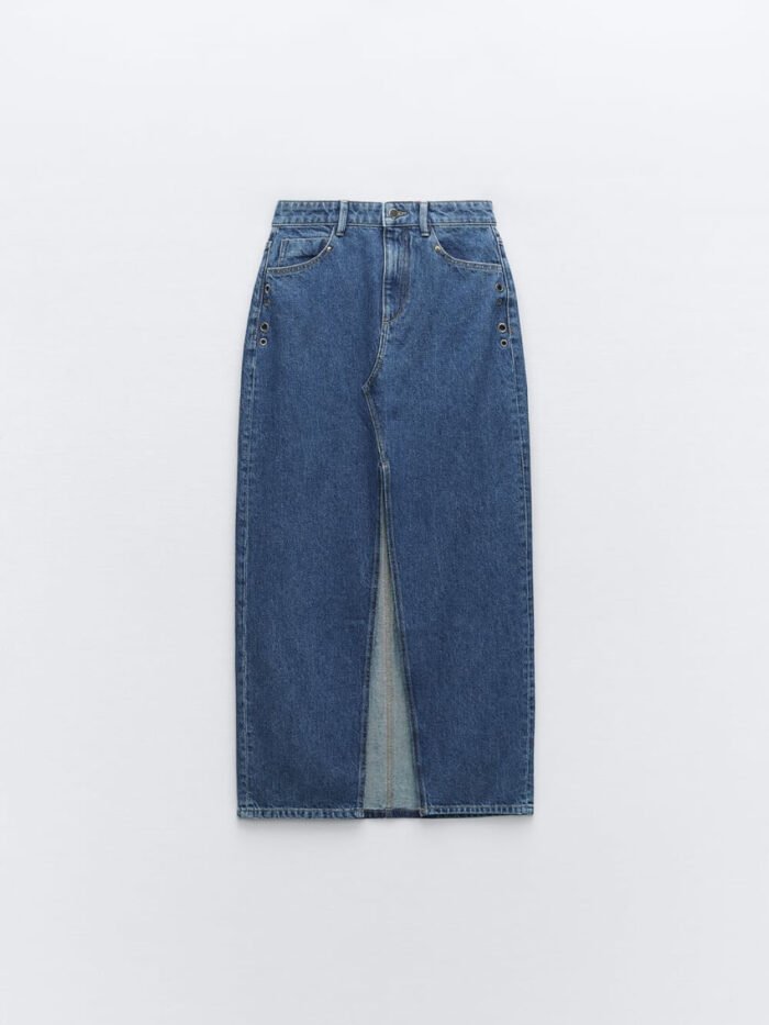 Solid Wide Leg Jeans